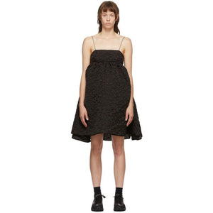 Cecilie Bahnsen Brown Lisbeth Bandeau Dress