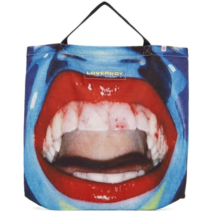 Charles Jeffrey Loverboy Blue Large Mouth Tote – BlackSkinny