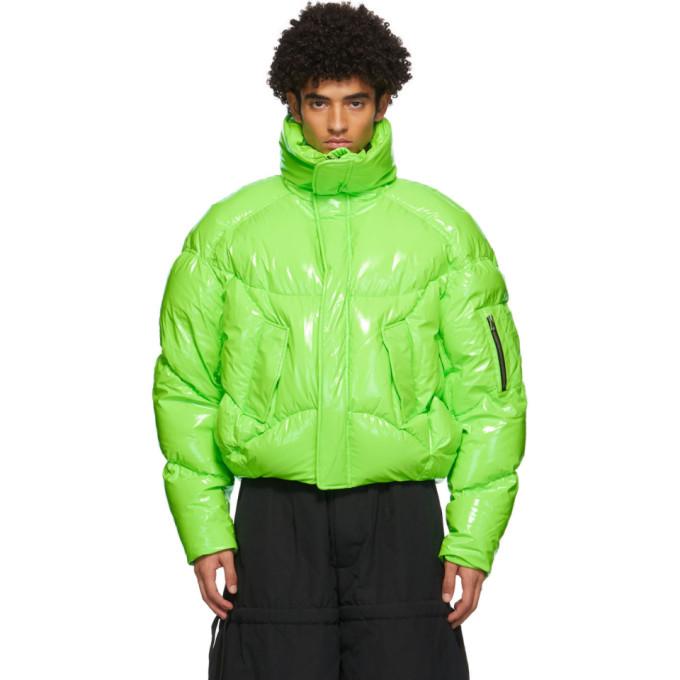 Chen Peng Green Down Puffer Jacket