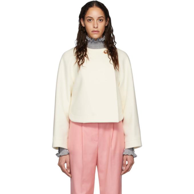 Chloe Off-White Wool Cropped Jacket