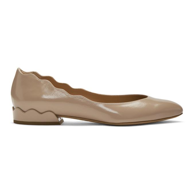 Chloe Pink Patent Lauren Ballerina Flats