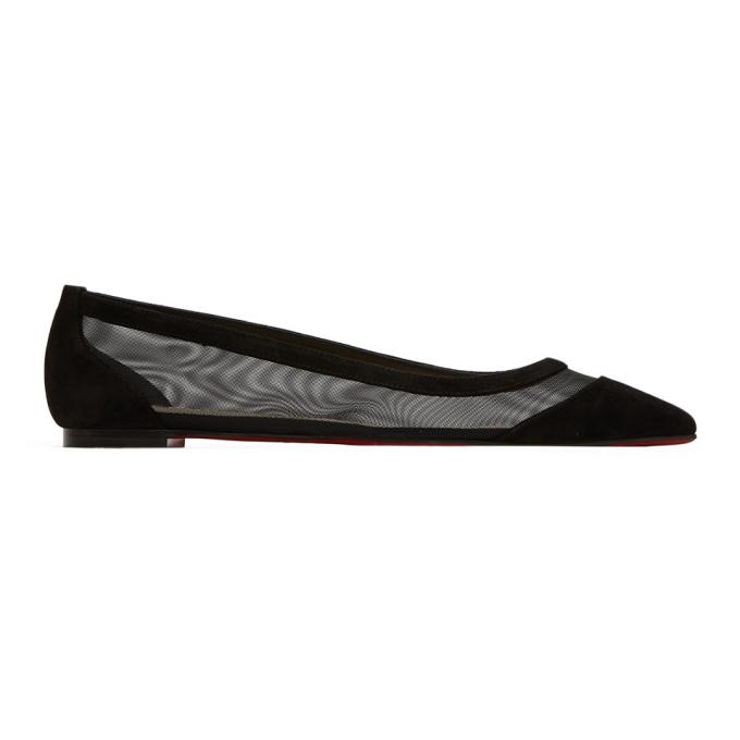 Christian Louboutin Black Galativi Flats