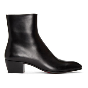 Christian Louboutin Black Jolly Zip Up Boots