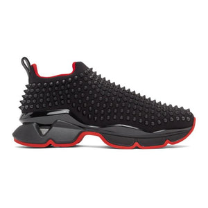 Christian Louboutin Black Spike Sock Sneakers