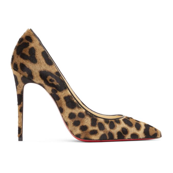 Christian Louboutin Brown Pony Kate 100 Heels