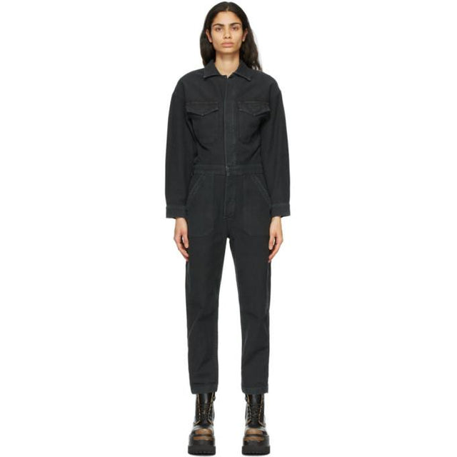 Citizens of Humanity Black Denim Marta Jumpsuit
