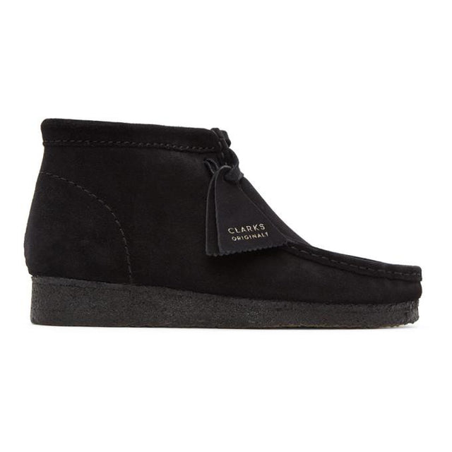Clarks Originals Black Suede Wallabee Desert Boots