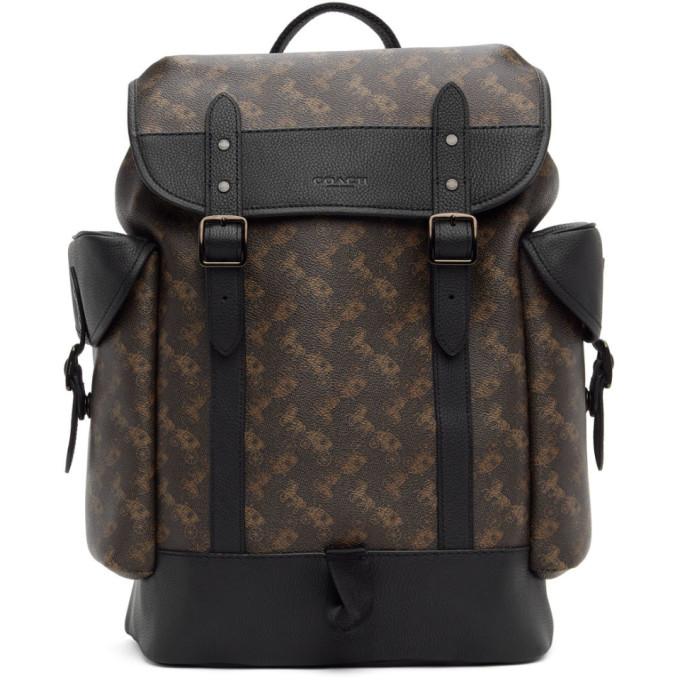 Coach backpack black and brown Clearance