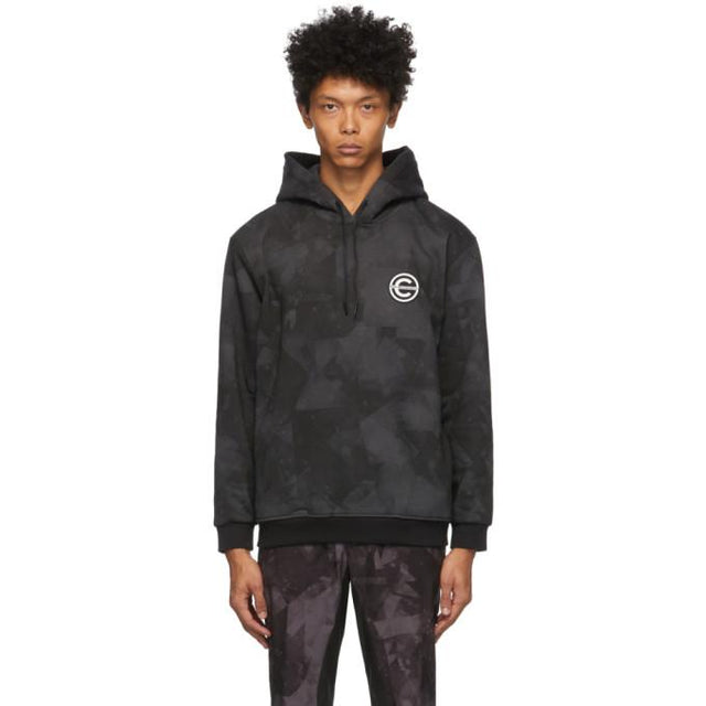 Colmar by White Mountaineering Black Printed Logo Hoodie