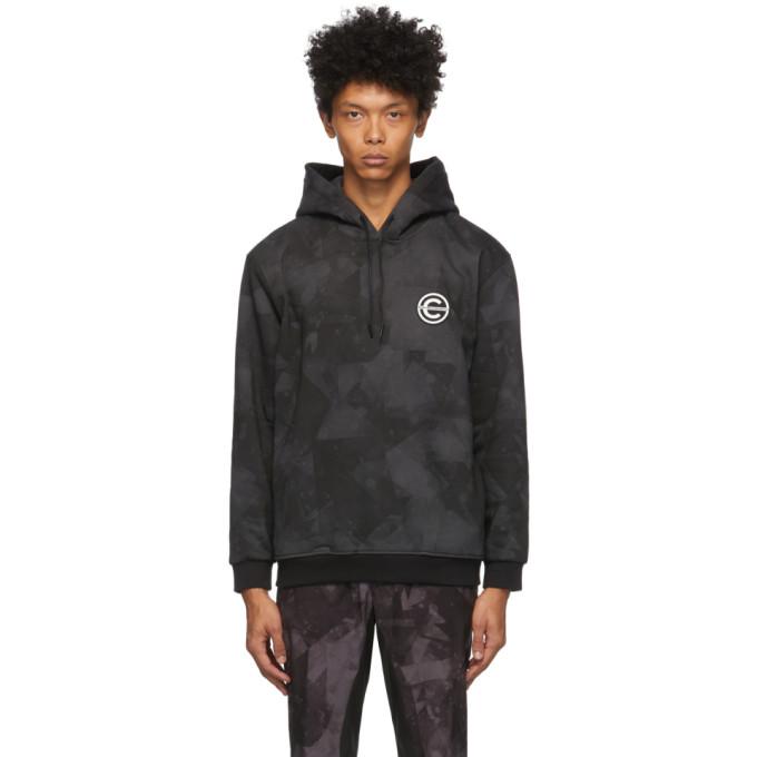 Colmar by White Mountaineering Black Printed Logo Hoodie