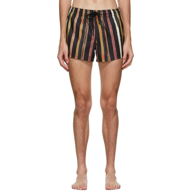 COMMAS Multicolor Solar Stripe Swim Shorts