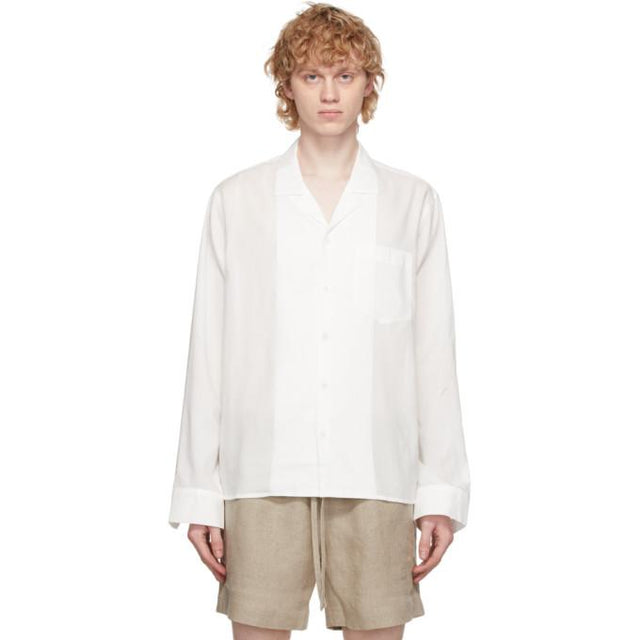 COMMAS White Camp Collar Shirt