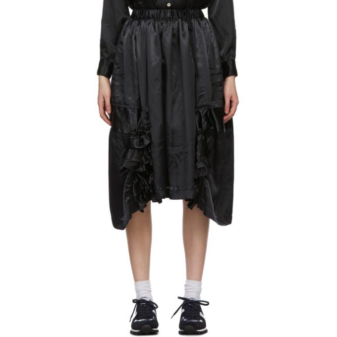 Comme des Garcons Comme des Garcons Black Ruffle Detail Skirt