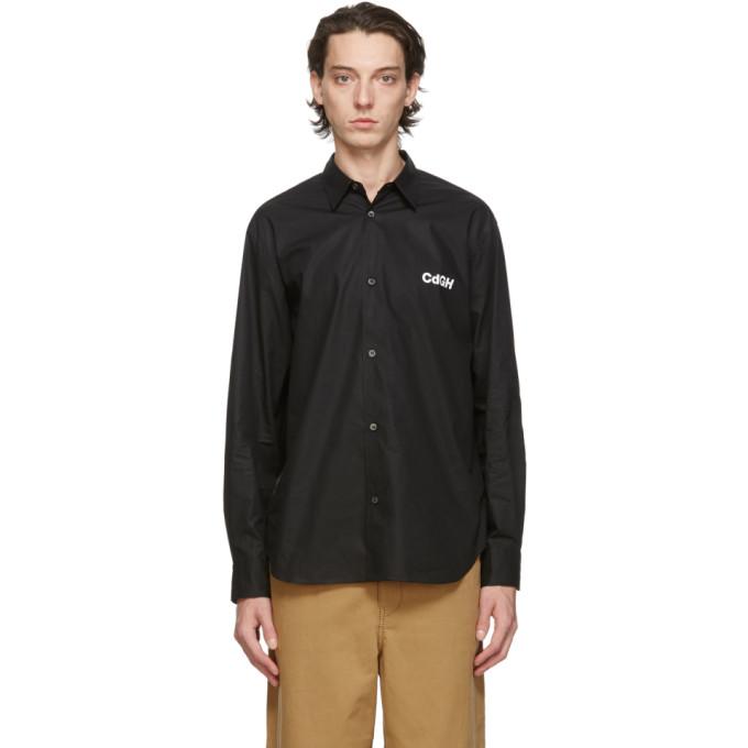 Comme des Garcons Homme Black Cotton Broadcloth Shirt
