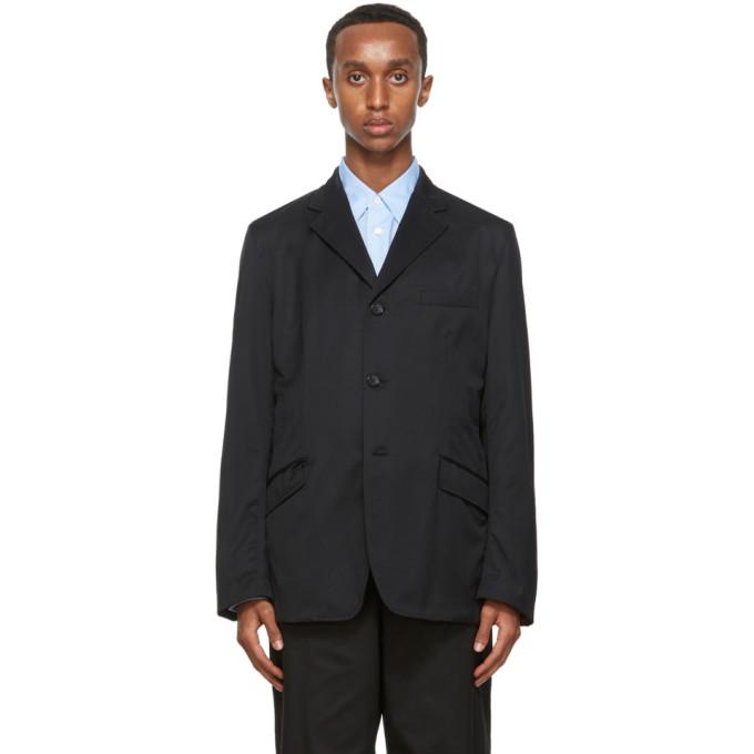 Comme des Garcons Homme Black Wool Blazer