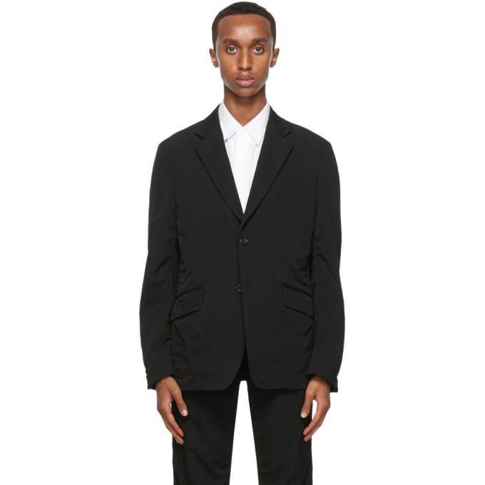Comme des Garcons Homme Black Wool Gabardine Blazer