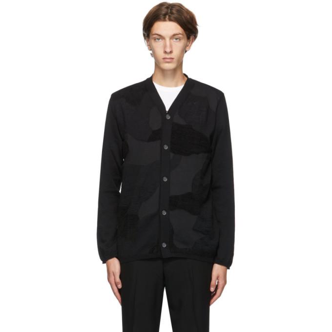 Comme des Garcons Homme Deux Black Camo Cardigan