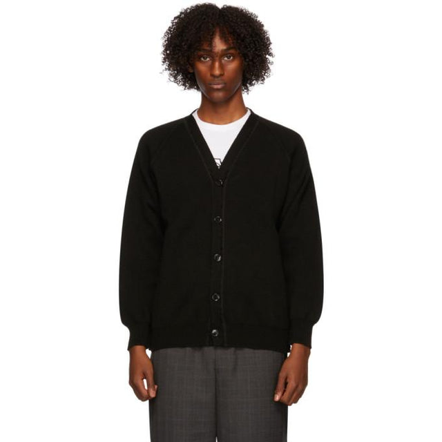 Comme des Garcons Homme Deux Black Lochaven Of Scotland Edition Raglan Cardigan