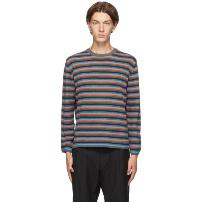Comme des Garcons Homme Deux Multicolor Striped Sweater