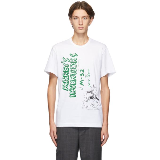 Comme des Garcons Homme Deux White Mickeys Inventions T-Shirt