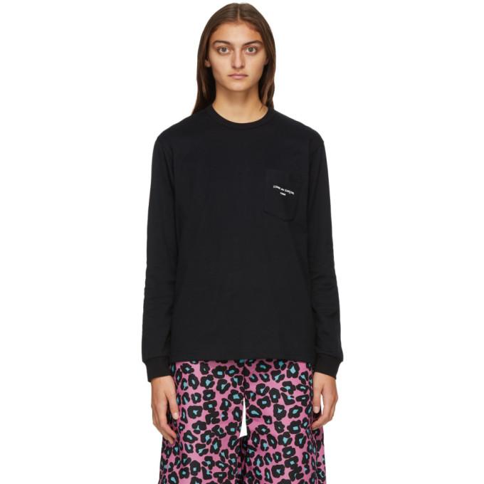 Comme des Garcons Homme Plus Black Logo Long Sleeve T-Shirt