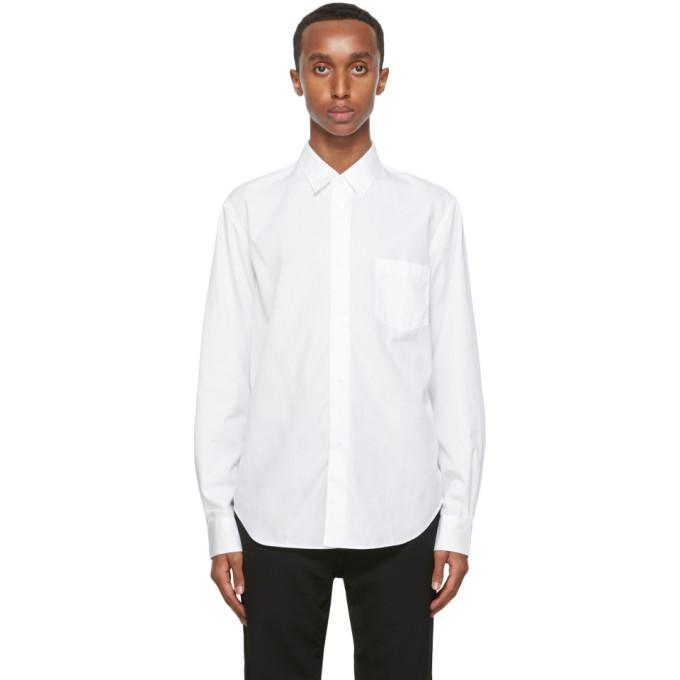 Comme des Garcons Homme White Broadcloth Shirt
