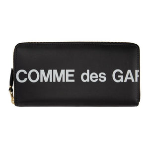 Comme des Garcons Wallets Black Huge Logo Continental Wallet