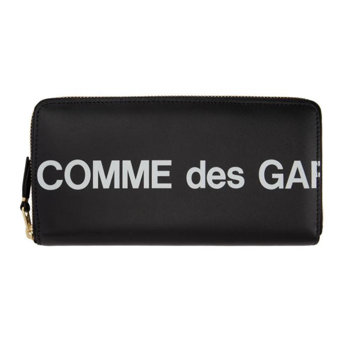 Comme des Garcons Wallets Black Huge Logo Continental Wallet