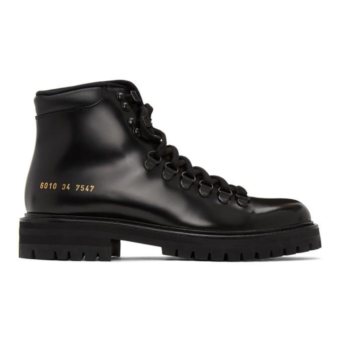 Common Projects Black Hiking Boots