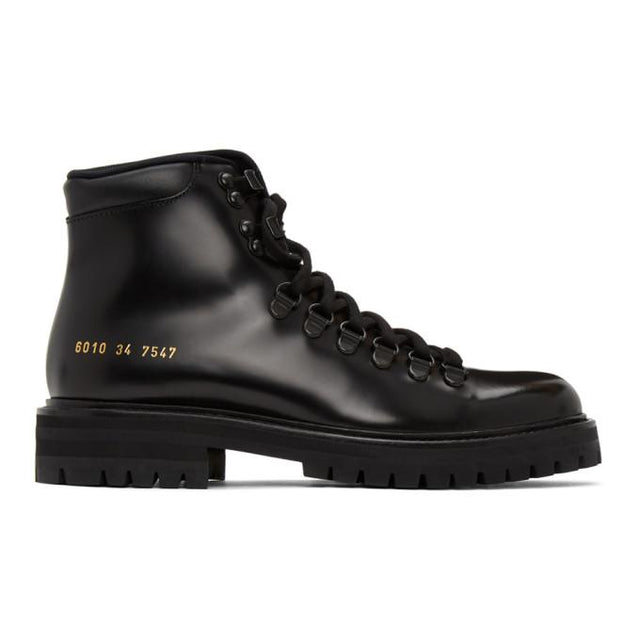 Common Projects Black Hiking Boots