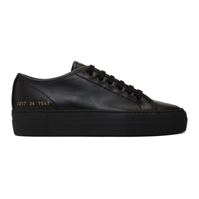 Common Projects Black Tournament Low Super Sneakers