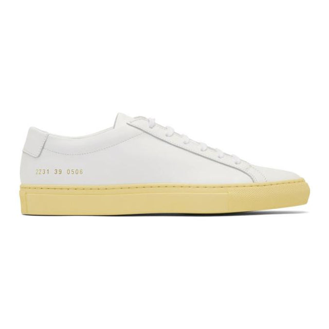 Common Projects White Achilles Low Vintage Sole Sneakers