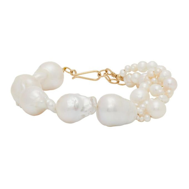 Completedworks Gold Freshwater Pearls Bracelet