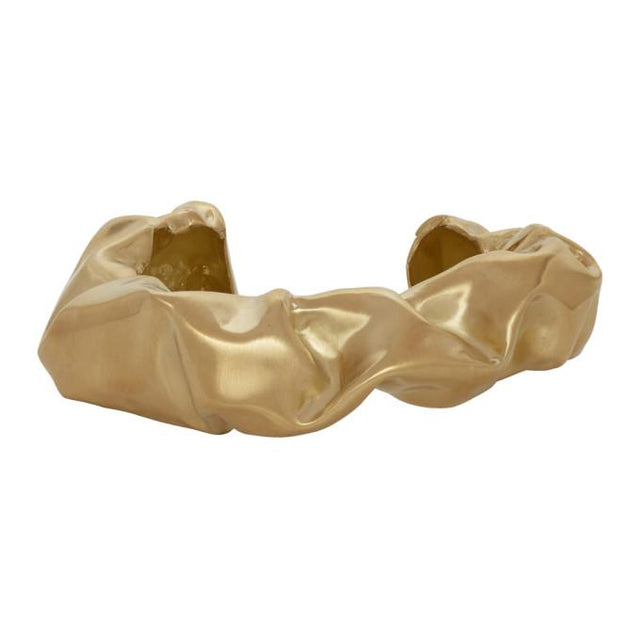 Completedworks Gold Scrunch Cuff Bracelet