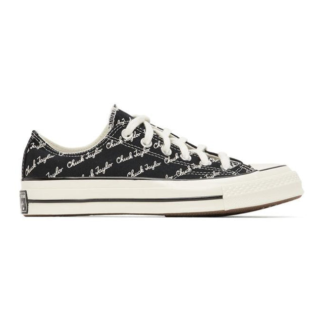 Converse Black and White Signature Chuck 70 Low Sneakers