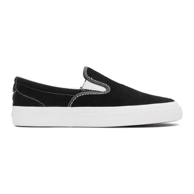 Converse Black Suede One Star Slip-On Sneakers