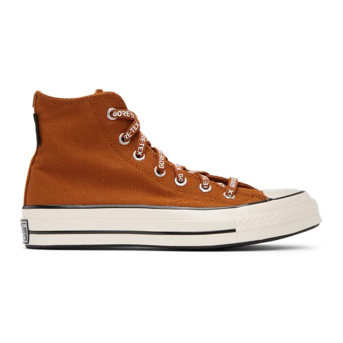 Converse Brown Gore-TexÃ‚Â® Utility Chuck 70 High Sneakers