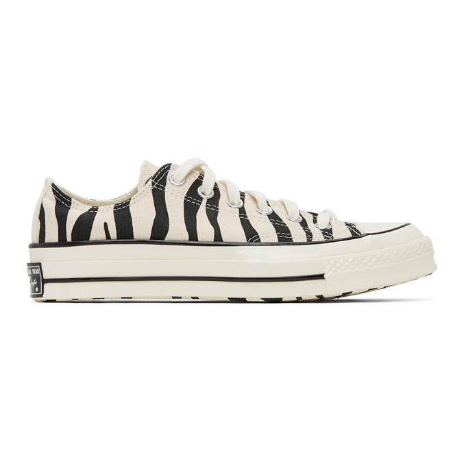 Converse Off-White Zebra Chuck 70 Low Sneakers