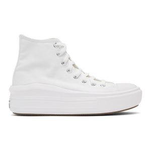 Converse White All Star Move Platform High Sneakers