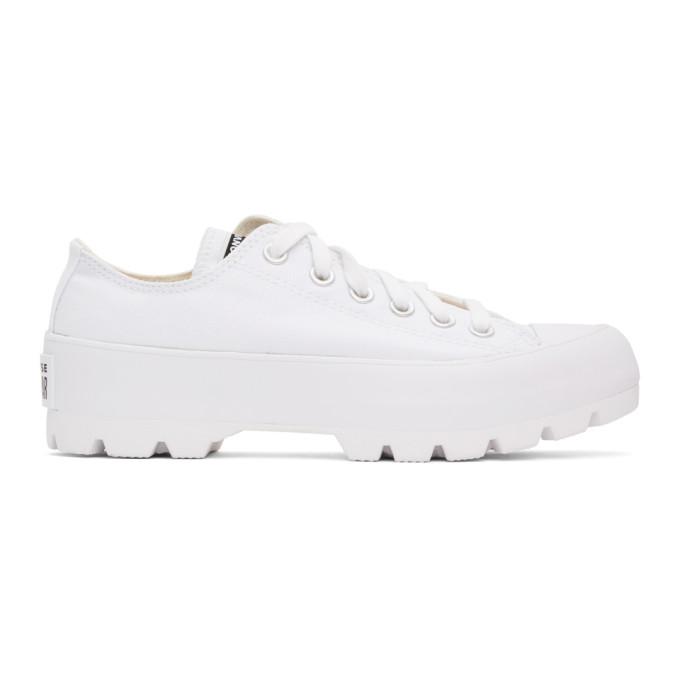 Converse White Chuck Taylor All Star Lugged OX Low Sneakers
