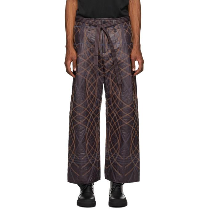 Craig Green Burgundy Embroidered Swirl Trousers – BlackSkinny