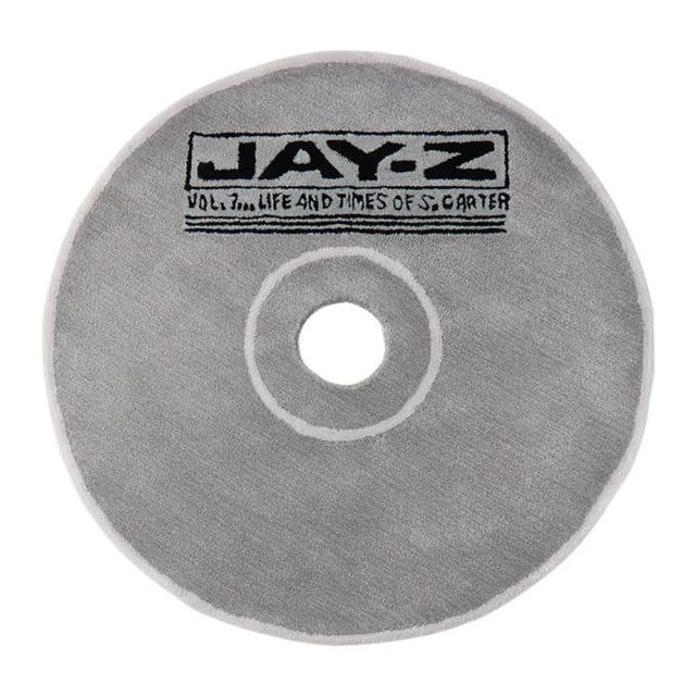 Curves by Sean Brown SSENSE Exclusive Grey Handmade CD Rug-BlackSkinny