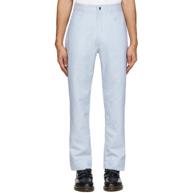 Daniel W. Fletcher Blue Contrast Stitch Jeans