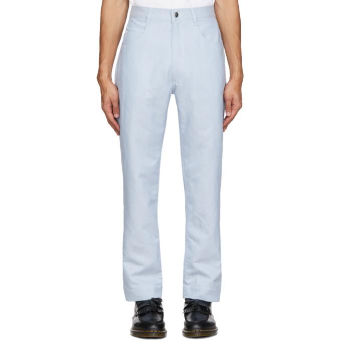 Daniel W. Fletcher Blue Contrast Stitch Jeans