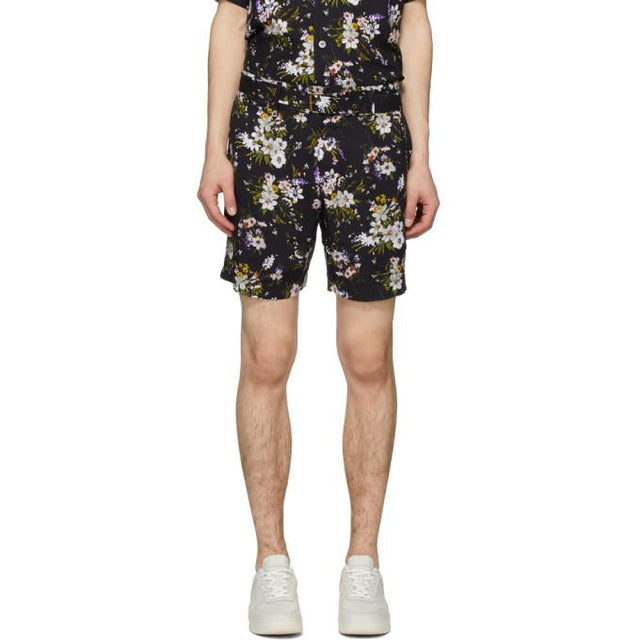 Davi Paris Black Adeline Print Shorts