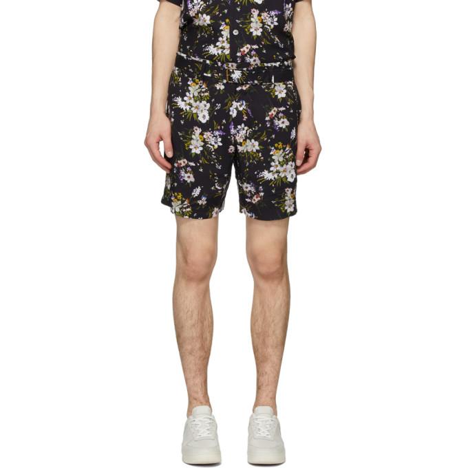 Davi Paris Black Adeline Print Shorts