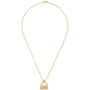 Dear Letterman Gold Bariz Pendant Necklace