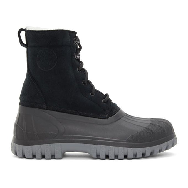 Diemme Black and Grey Suede Anatra Boots