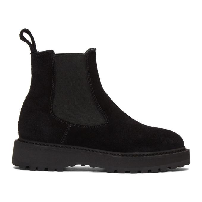 Diemme Black Suede Alberone Chelsea Boots