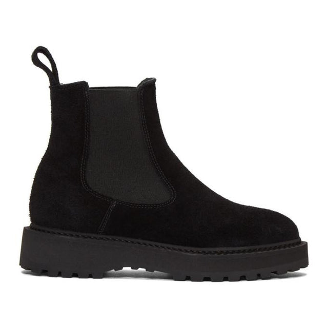 Diemme Black Suede Alberone Chelsea Boots